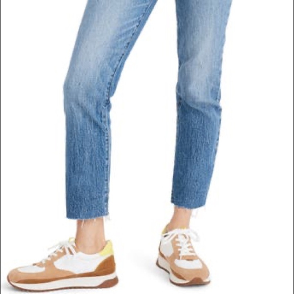 Madewell the perfect vintage jean in enmore wash: raw-hem edition